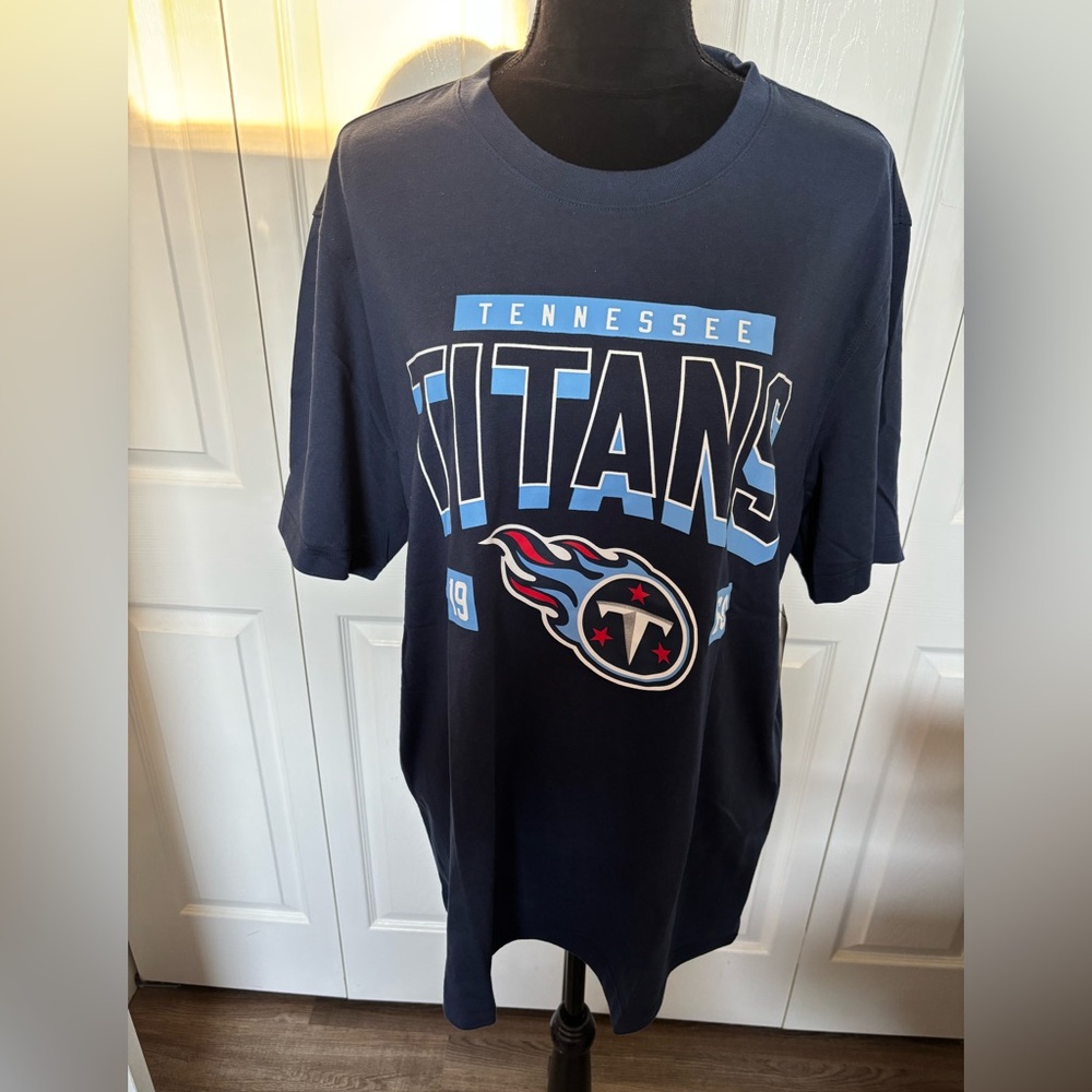 New G-III Apparel NFL Tennessee Titans 1960 Dark Blue Short Sleeve Tee Size XL